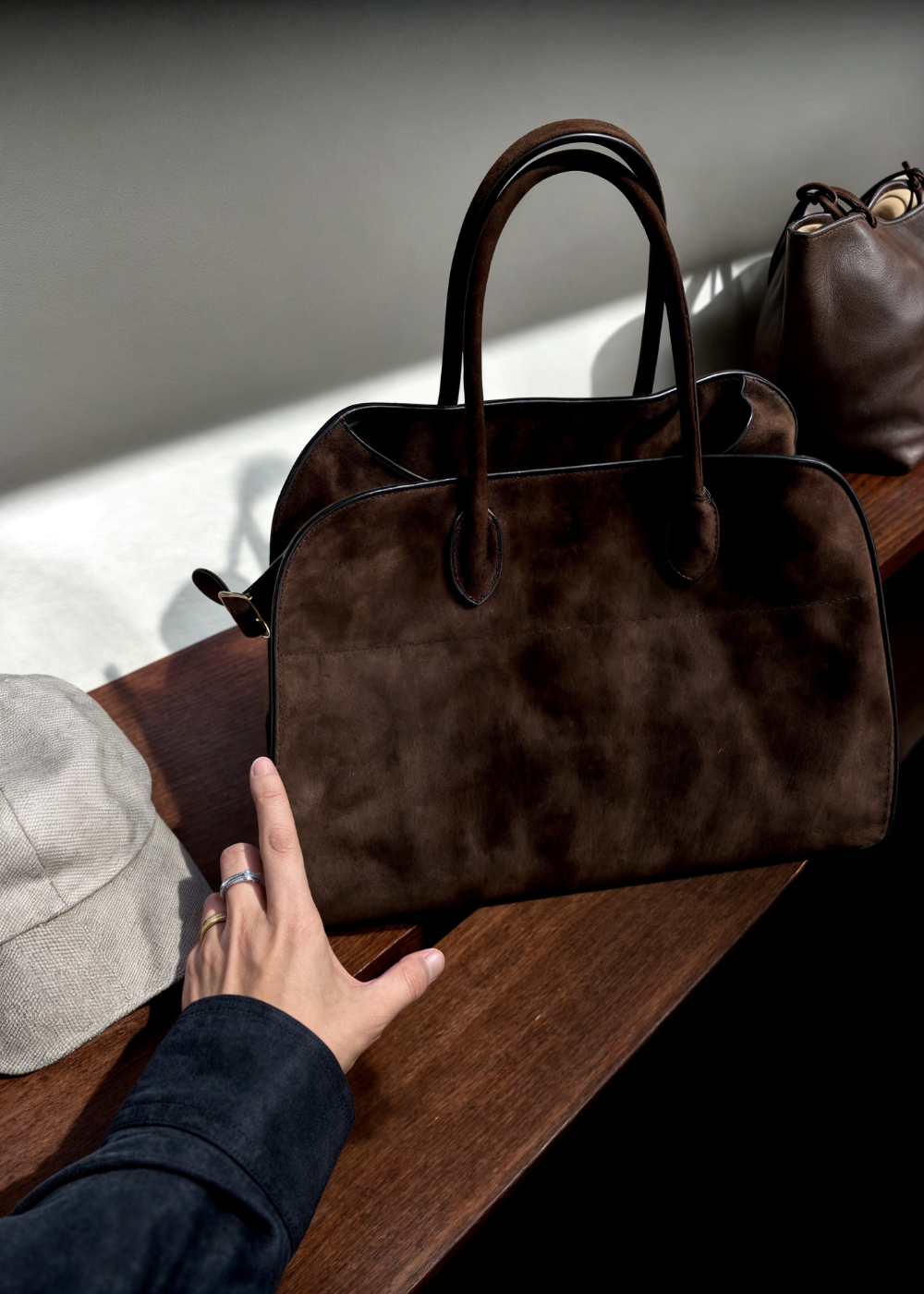 Iris – Faux Suede Shoulder Bag