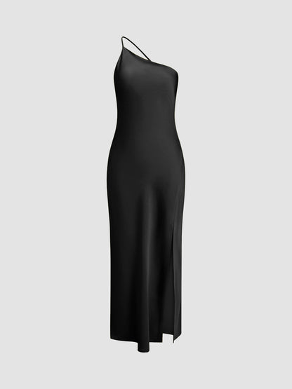 Jolie – Open Back Satin Maxi Dress