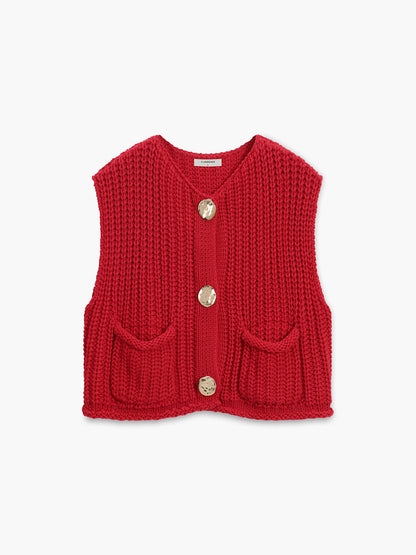 Marlen – Button-Down Knit Vest