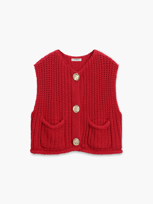 Marlen – Button-Down Knit Vest