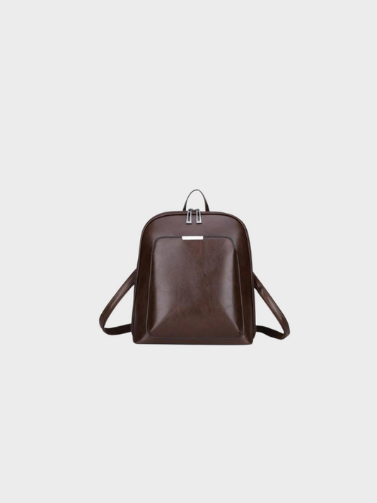 Maeva – Double-Zip Leather Backpack
