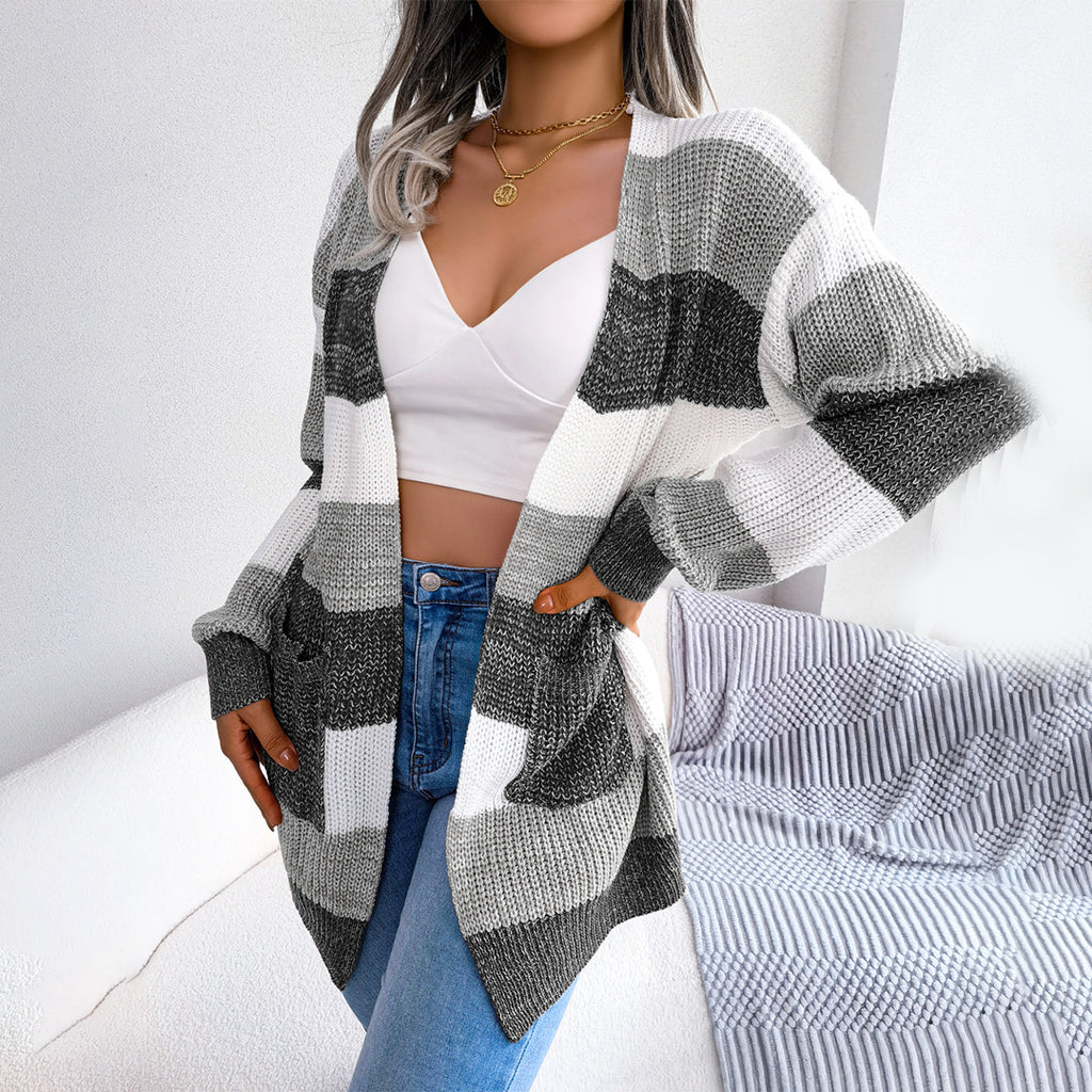 Maisie – Relaxed Striped Cardigan