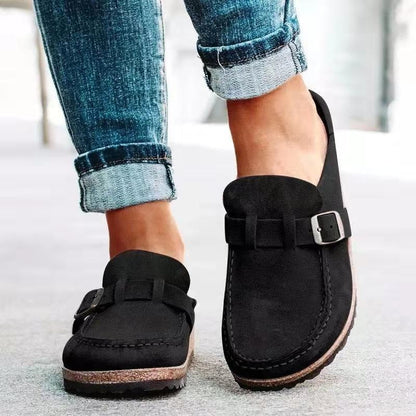 Mina – Casual Leather Clogs