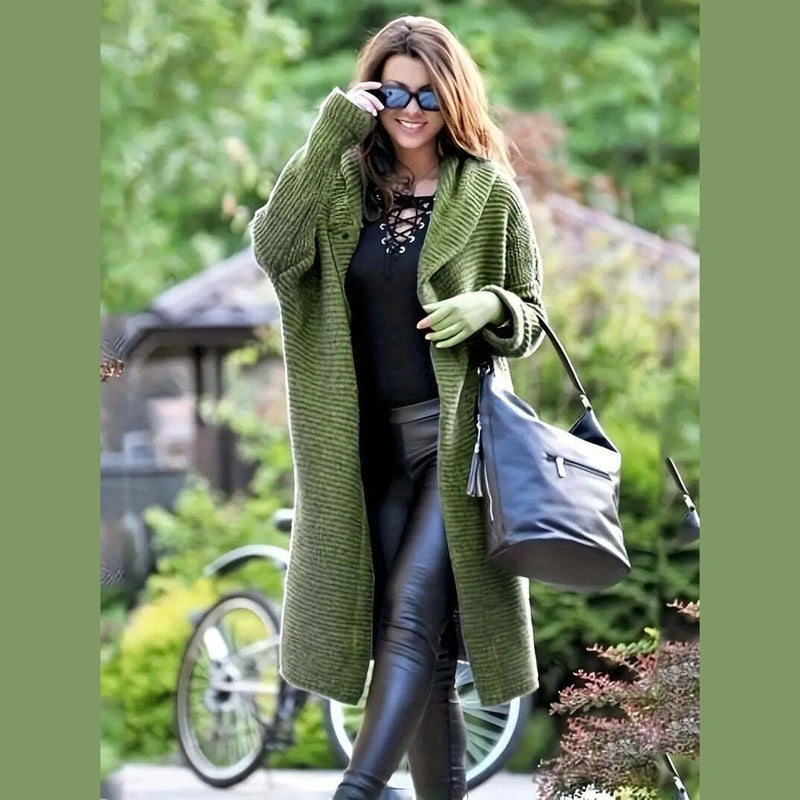 Quinlan – Cozy Hooded Knitted Cardigan