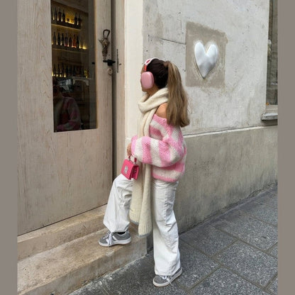 Cassia – Stylish Striped Sweater