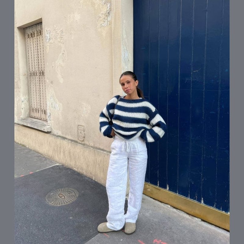 Cassia – Stylish Striped Sweater