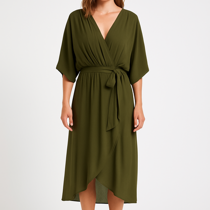 Daphne – Oversized V-Neck Dress