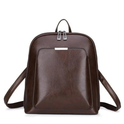 Maeva – Double-Zip Leather Backpack