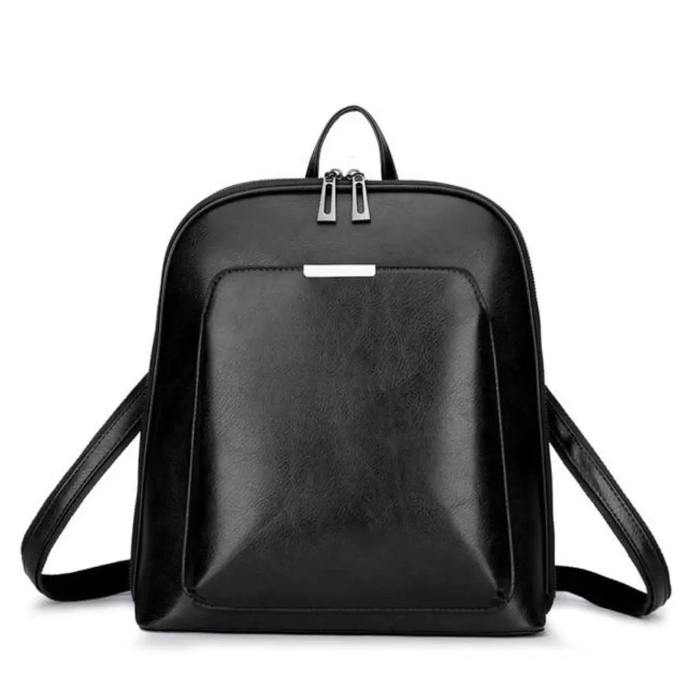 Maeva – Double-Zip Leather Backpack