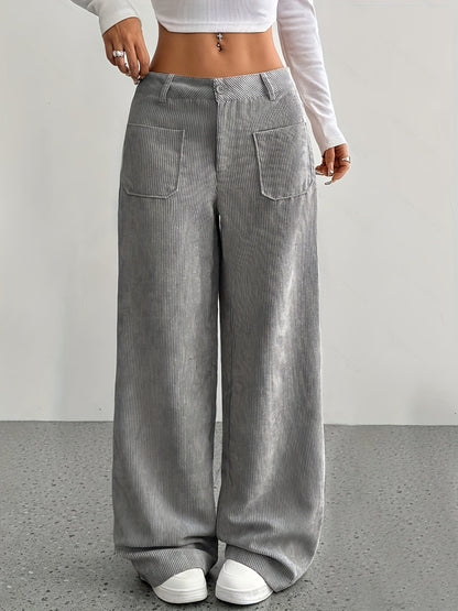 Amira – Corduroy Wide Leg Pants