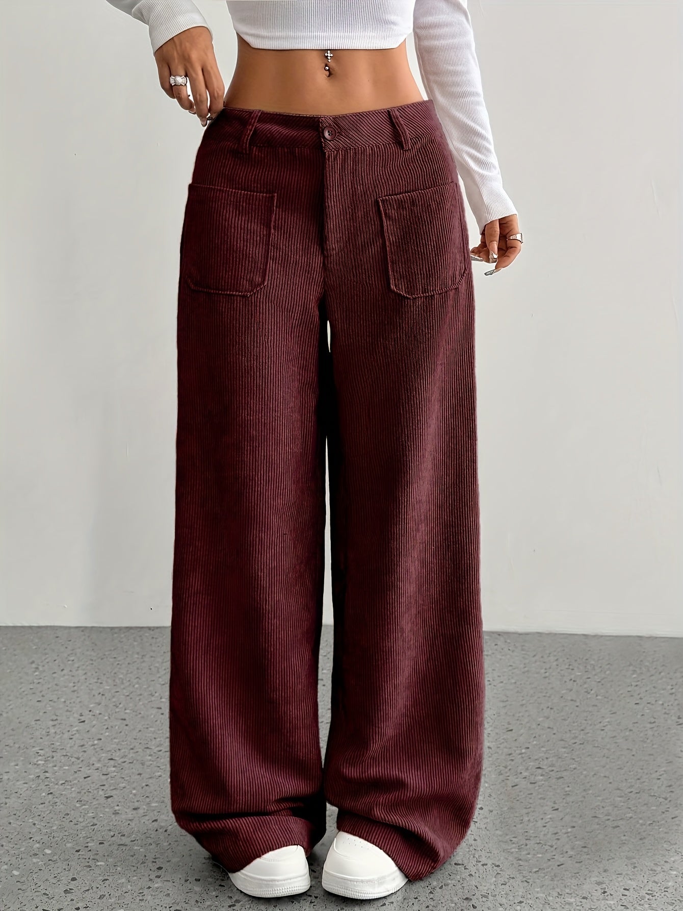 Amira – Corduroy Wide Leg Pants