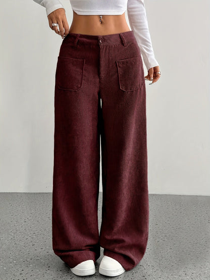 Amira – Corduroy Wide Leg Pants