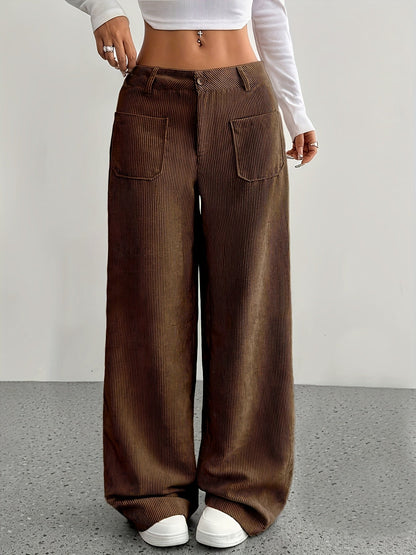Amira – Corduroy Wide Leg Pants