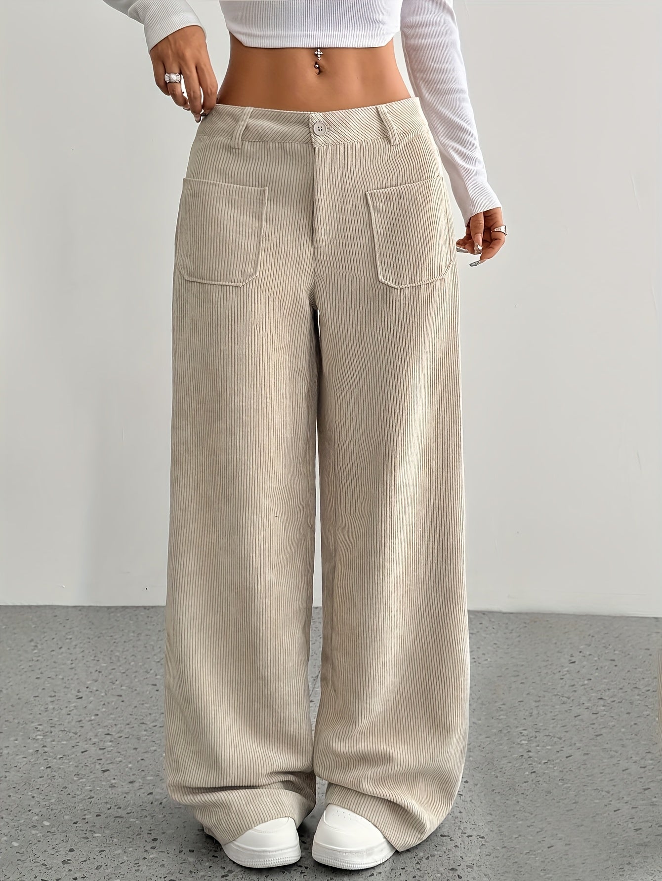 Amira – Corduroy Wide Leg Pants