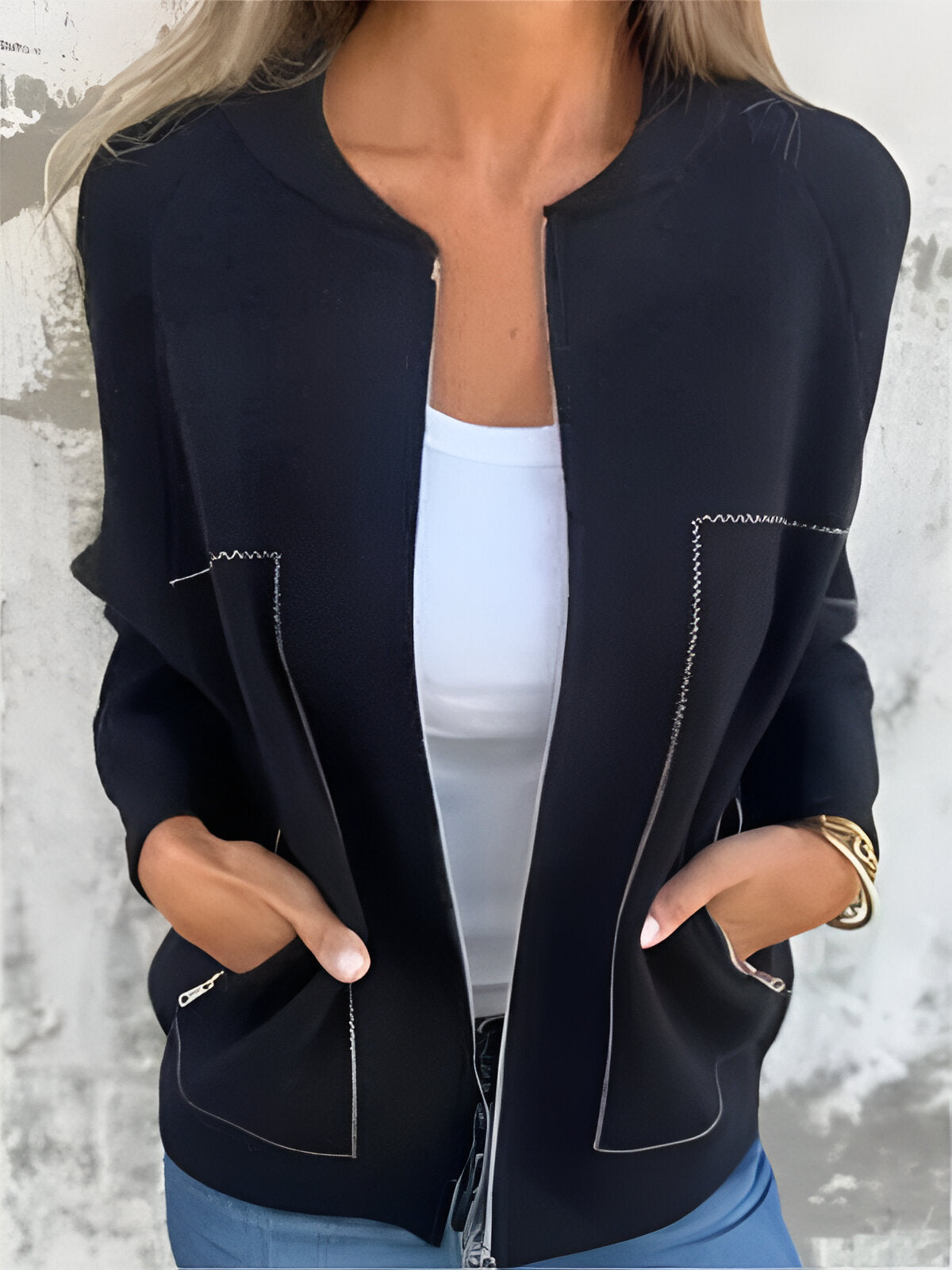 Quinn – Versatile Zip-Front Jacket