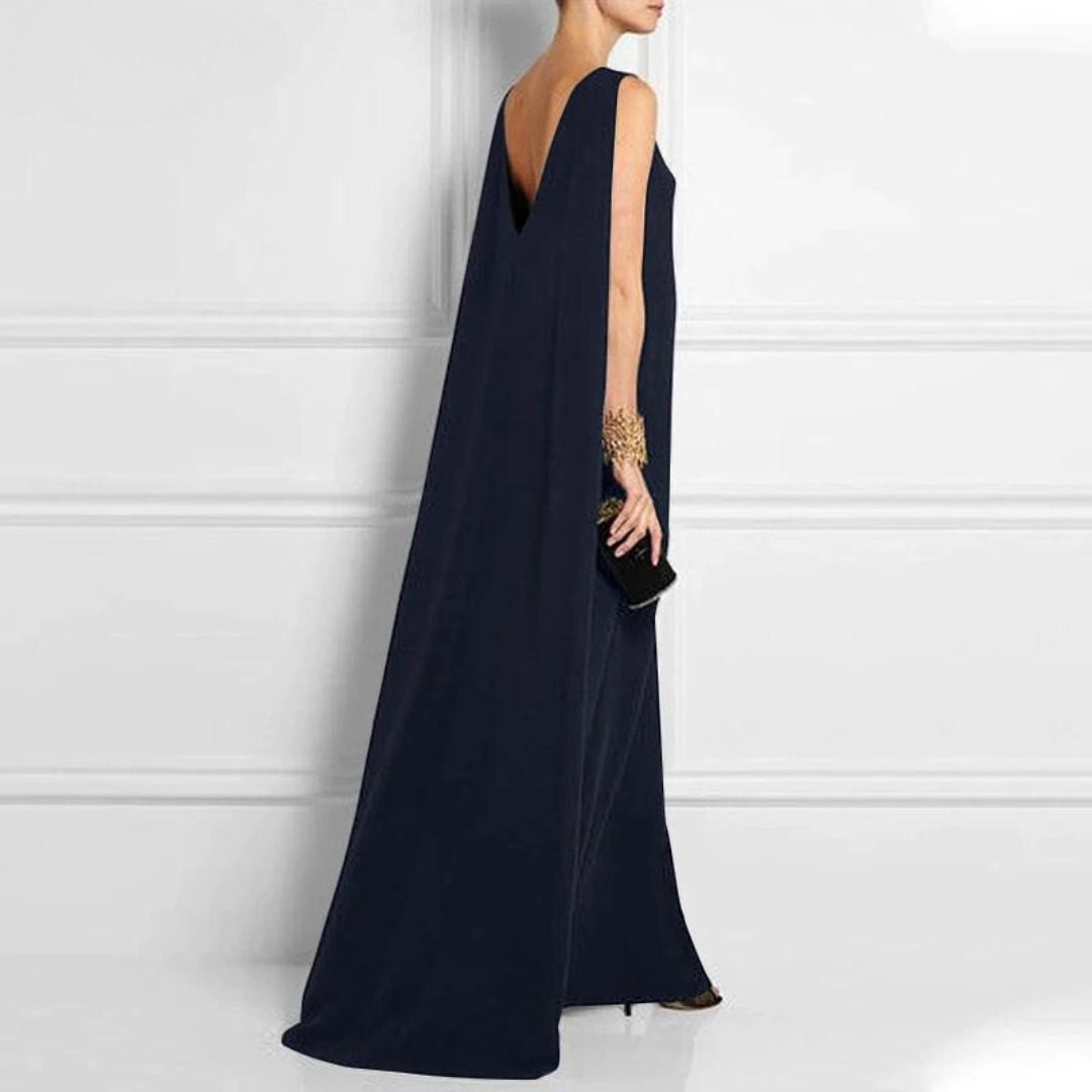 Amber – Sleeveless A-Line Maxi Dress