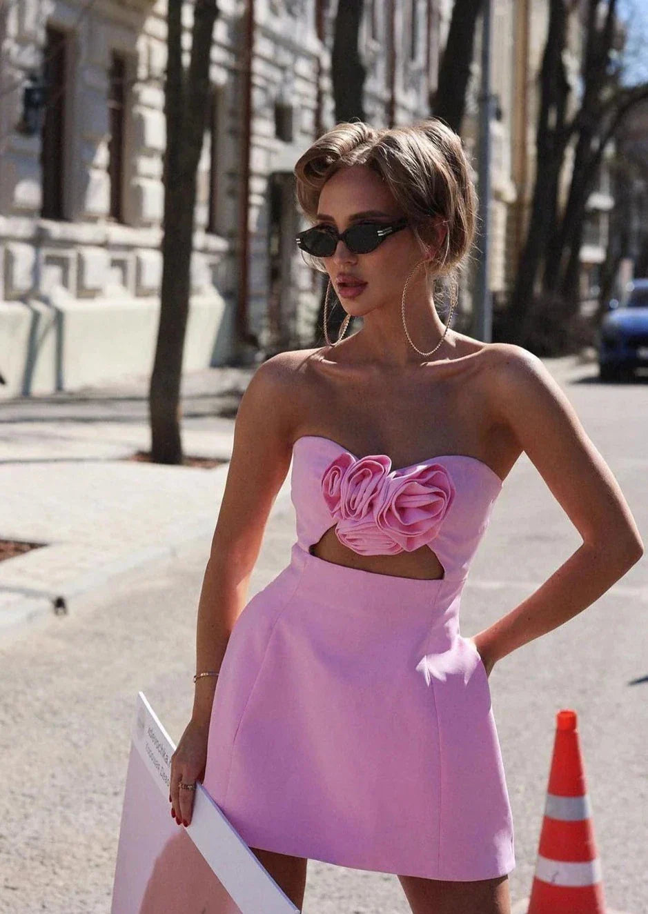 Emmie – Floral Corset Mini Dress