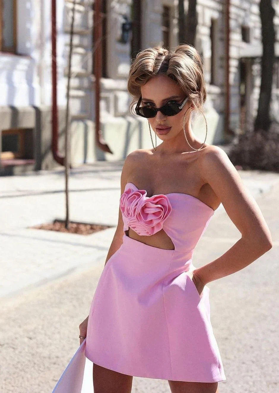 Emmie – Floral Corset Mini Dress