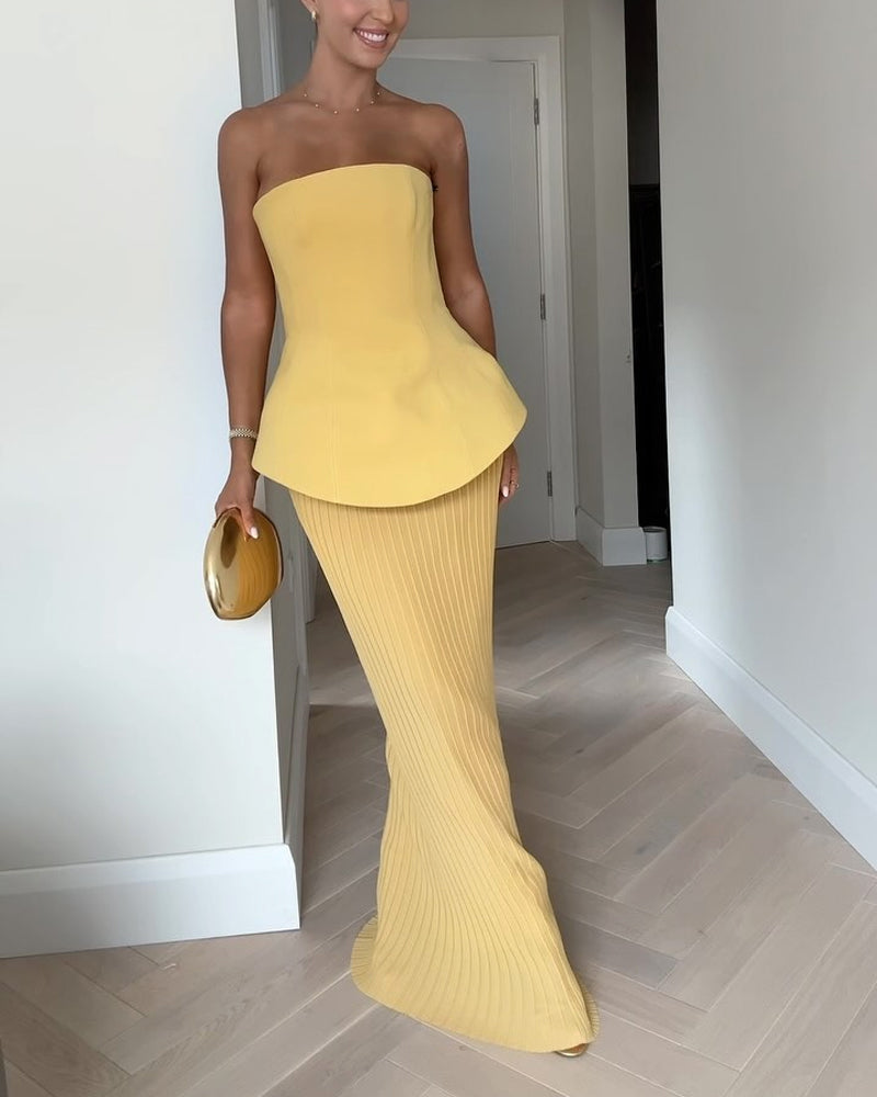 Lila – Strapless Maxi Dress