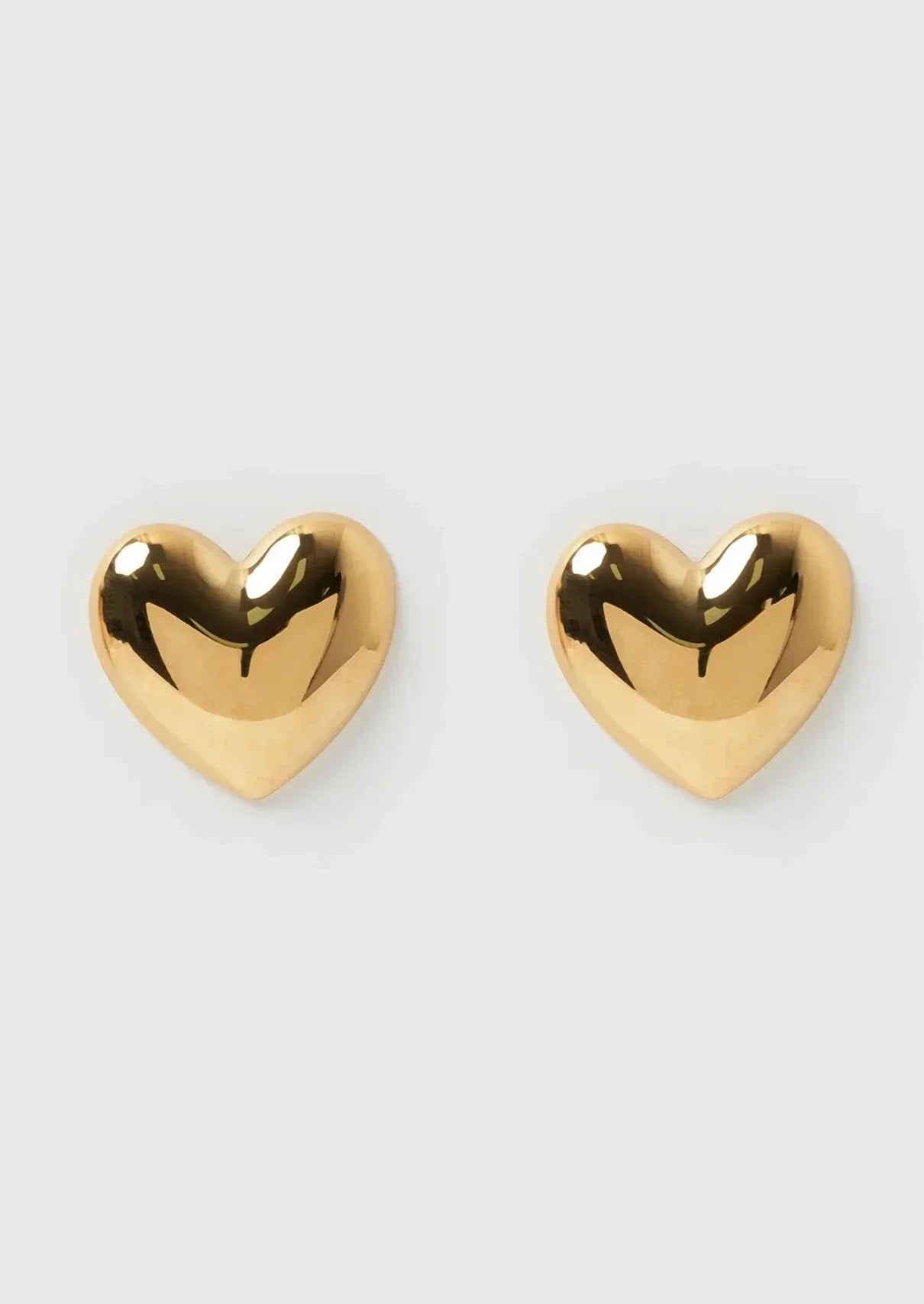 Celine – Dual-Tone Heart Earrings