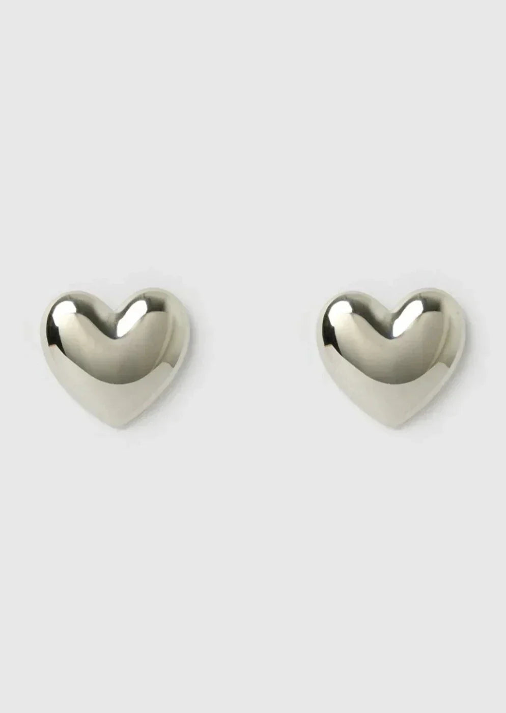 Celine – Dual-Tone Heart Earrings