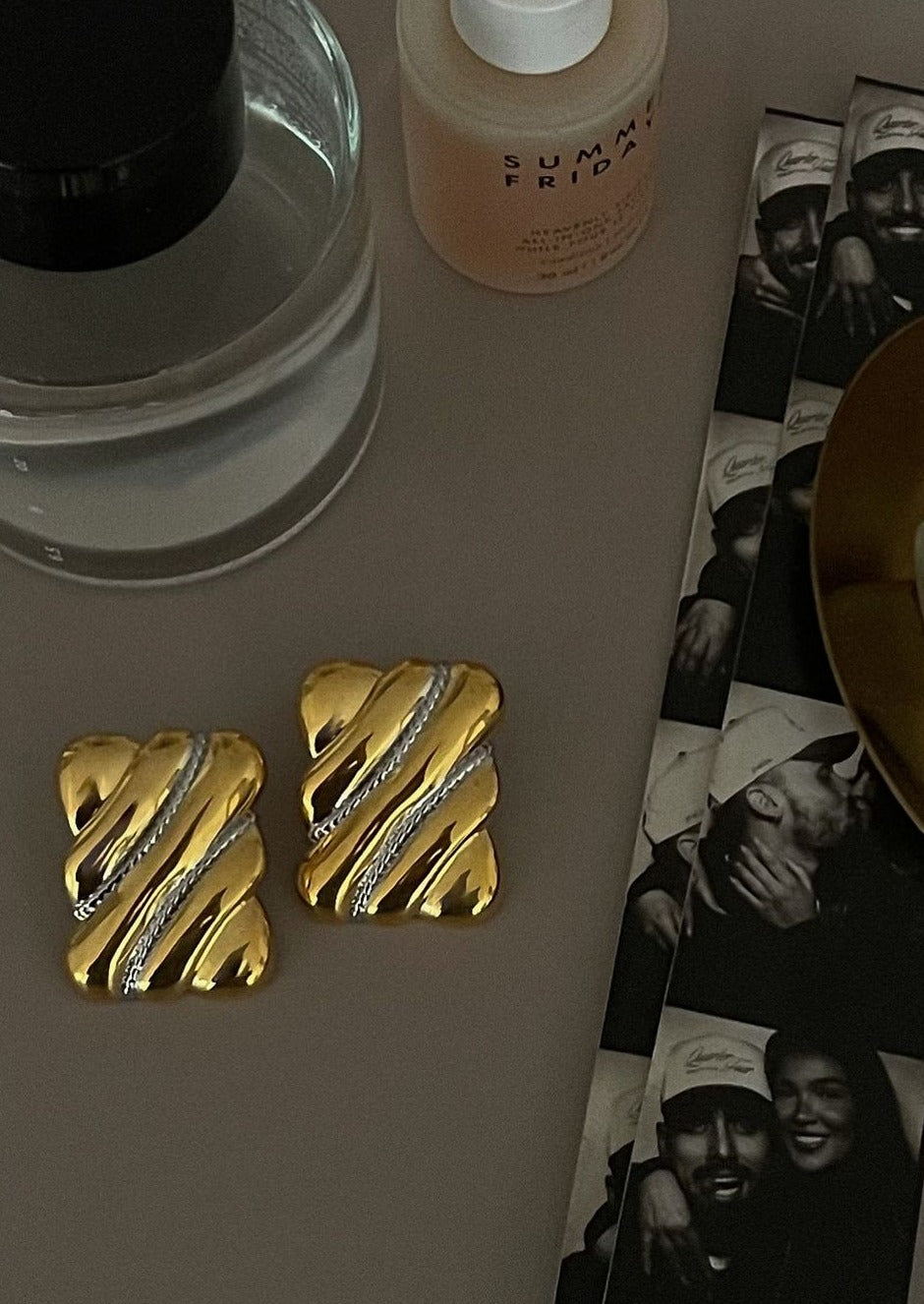 Liora – Vintage Geometric Earrings