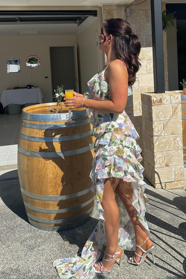 Fleur – Ruffled Floral Maxi Dress