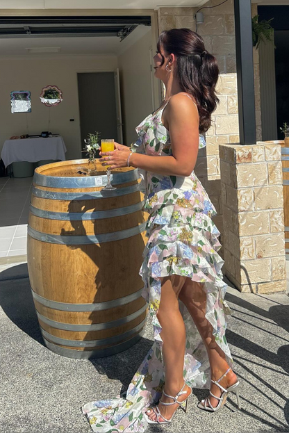 Fleur – Ruffled Floral Maxi Dress