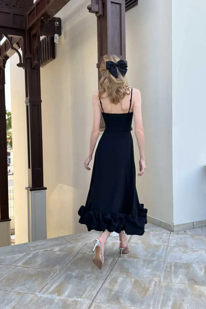Tessa – Elegant Ruffled Midi Dress