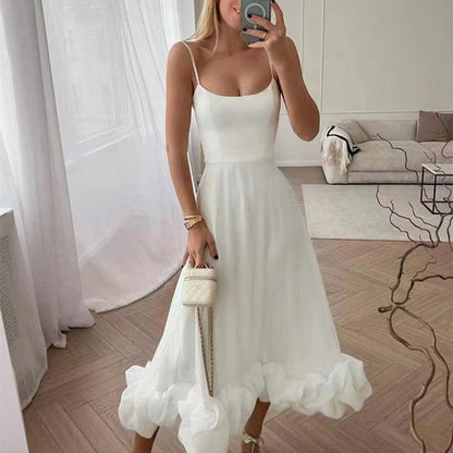 Tessa – Elegant Ruffled Midi Dress