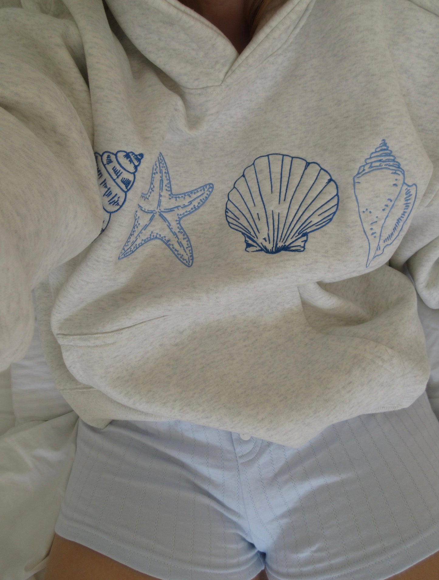 Stella – Stylish Seashell Print Hoodie