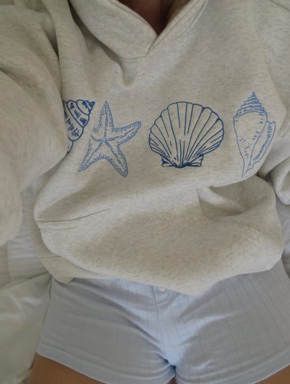 Stella – Stylish Seashell Print Hoodie
