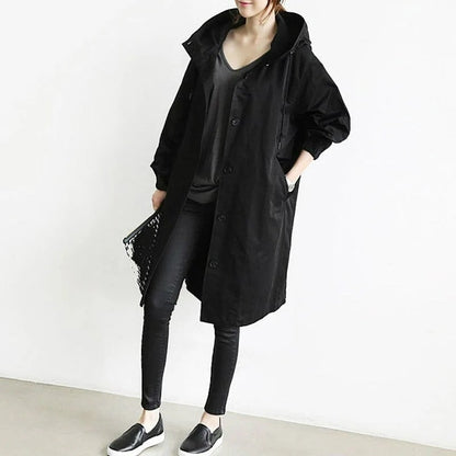 Giselle – Elegant High-neck Trench Coat