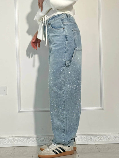 Lira – Sparkling and Balloon Fit Jeans