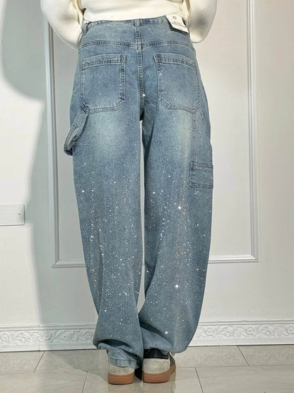 Lira – Sparkling and Balloon Fit Jeans