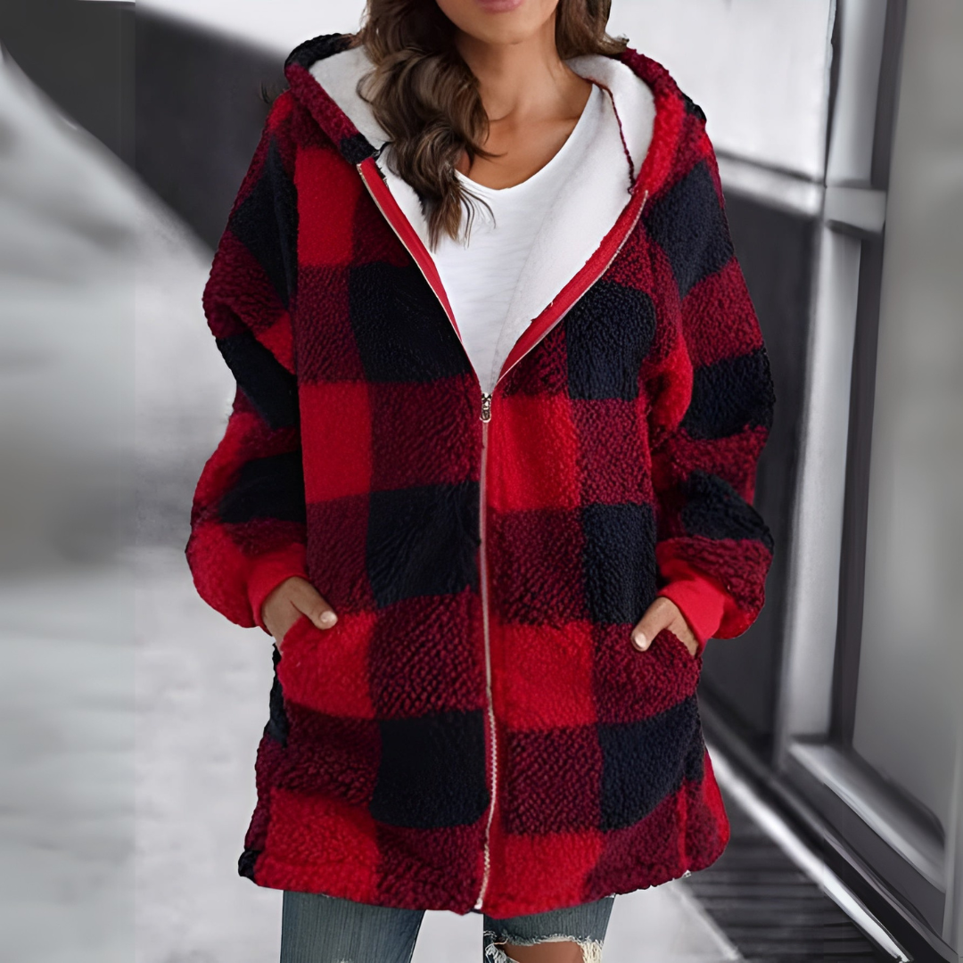 Kiera – Elegant Plaid Jacket