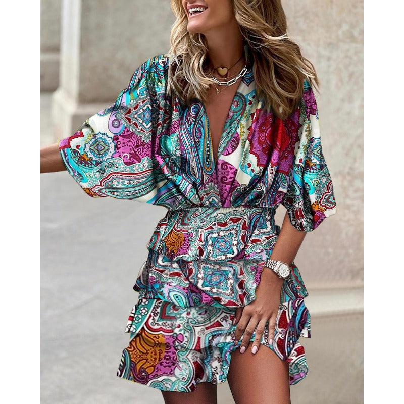 Eden – Vibrant Floral Mini Dress