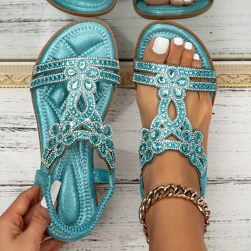 Nia – Beaded Strappy Sandals