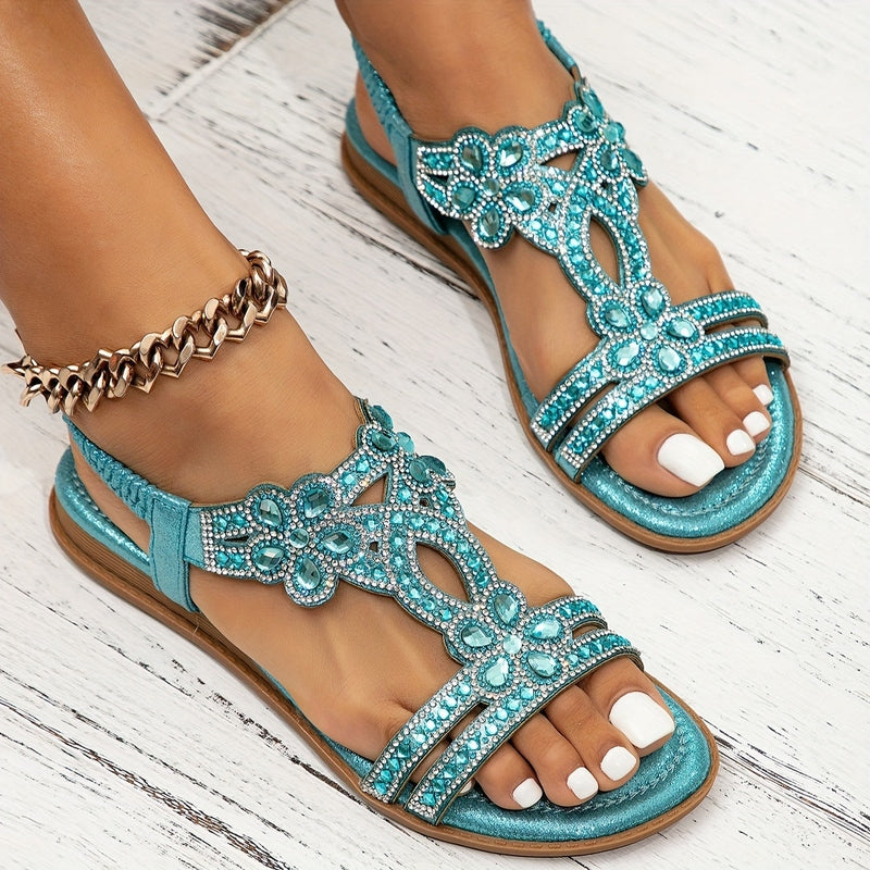 Nia – Beaded Strappy Sandals