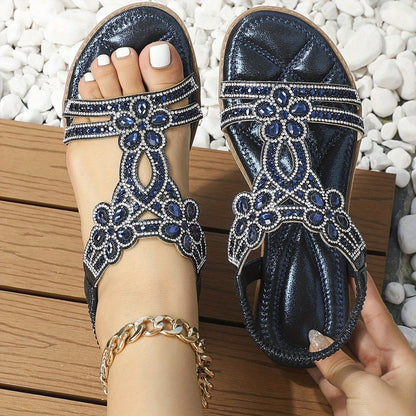 Nia – Beaded Strappy Sandals