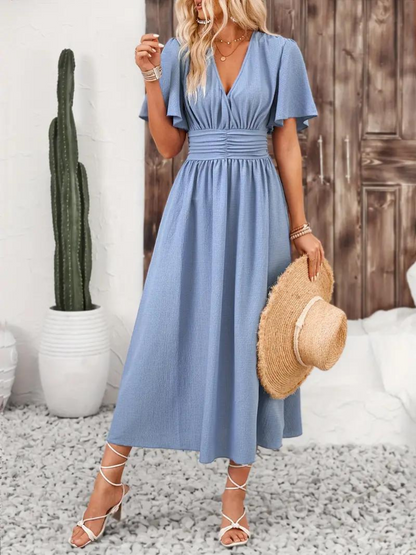 Zuri – Short Sleeve V-Neck Dress