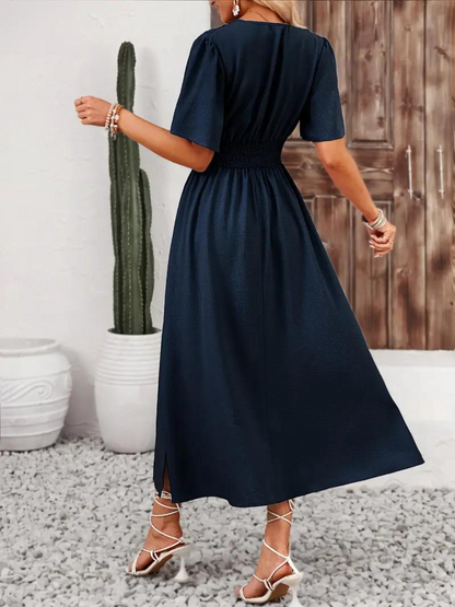 Zuri – Short Sleeve V-Neck Dress