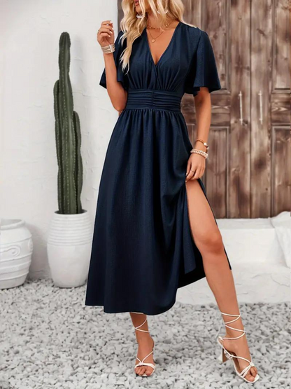 Zuri – Short Sleeve V-Neck Dress