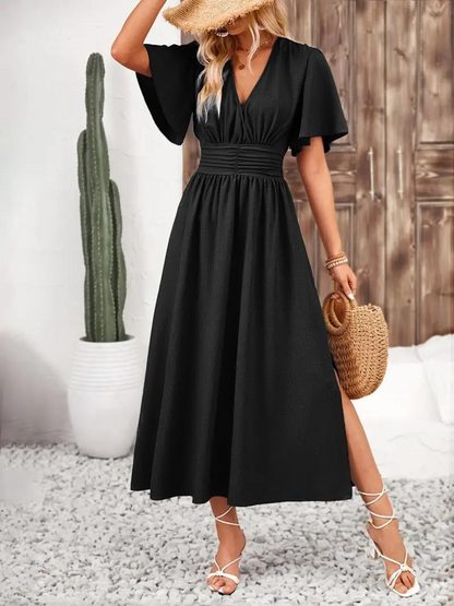 Zuri – Short Sleeve V-Neck Dress
