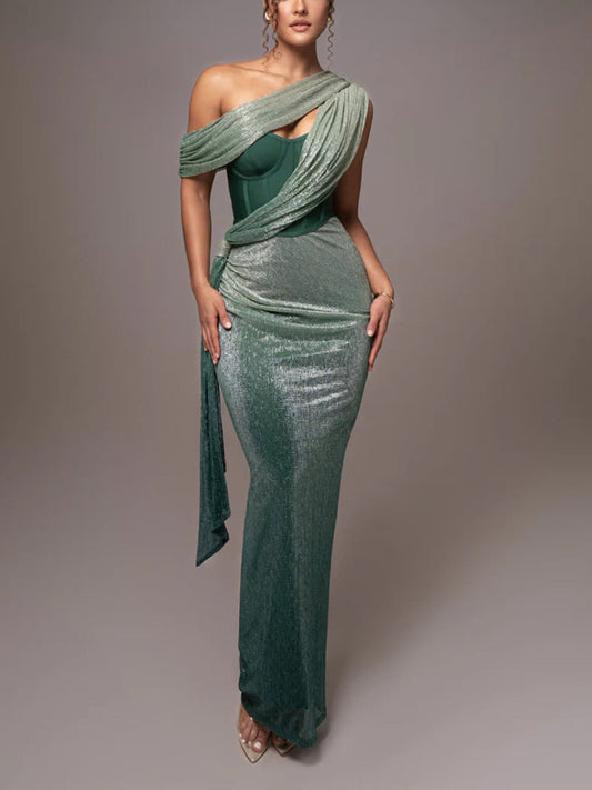 Eden – Draped Maxi Dress