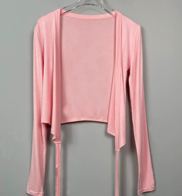 Lucy – Wrap Tie Long Sleeve Top