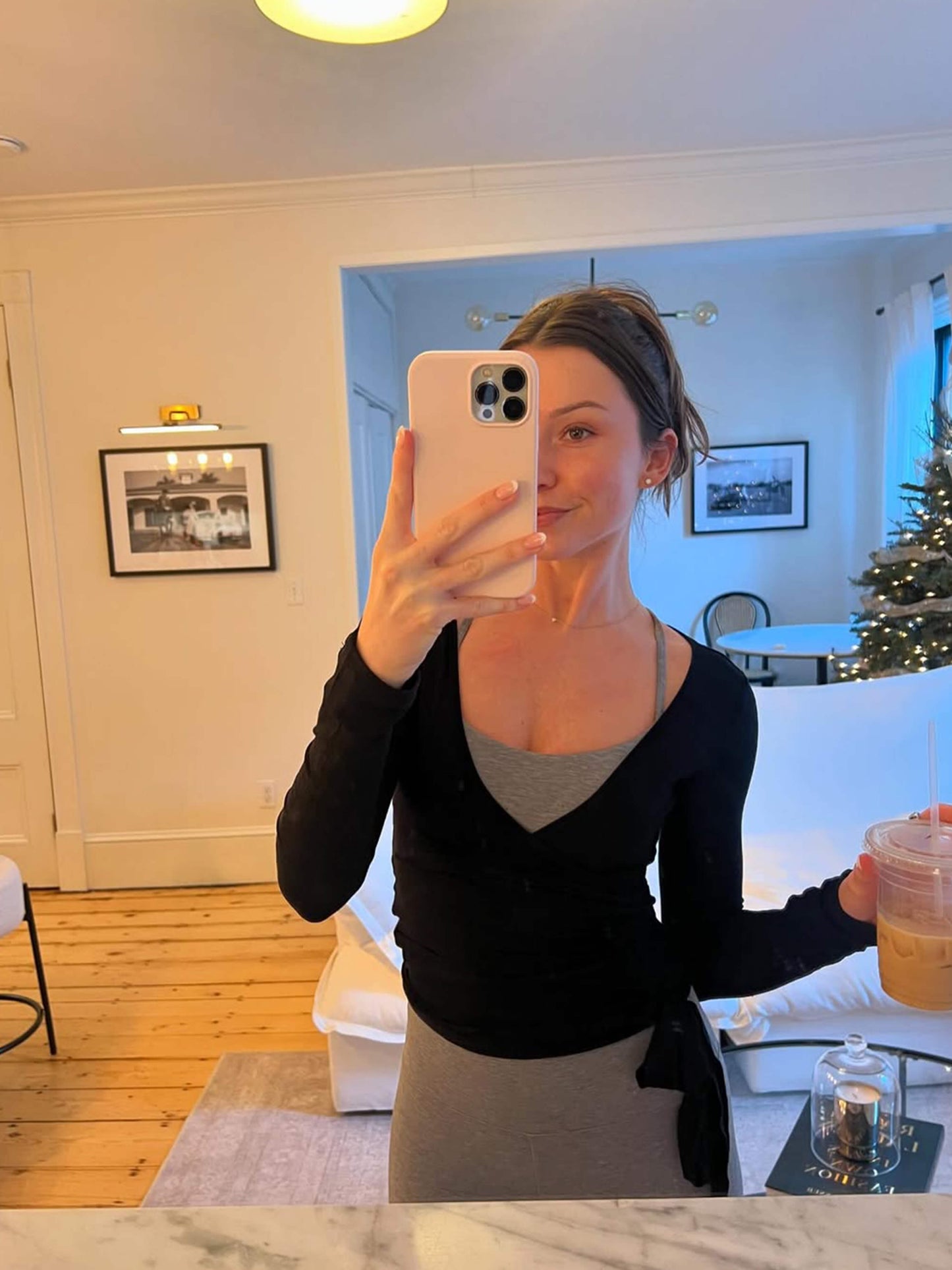 Lucy – Wrap Tie Long Sleeve Top