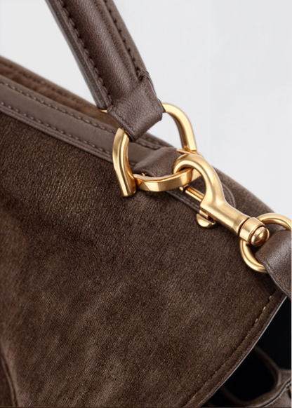 Nessa – Soft Suede Shoulder Bag