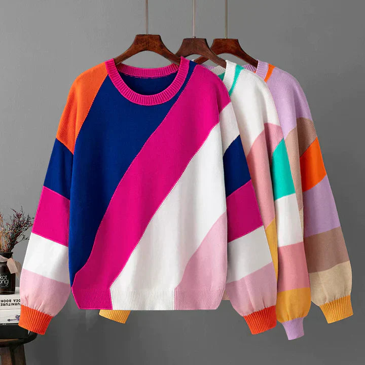 Tahlia – Colorful Striped Sweater