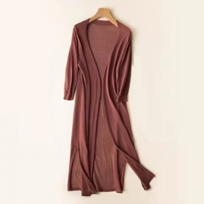 Amelia – Stylish Lightweight Long Cardigan